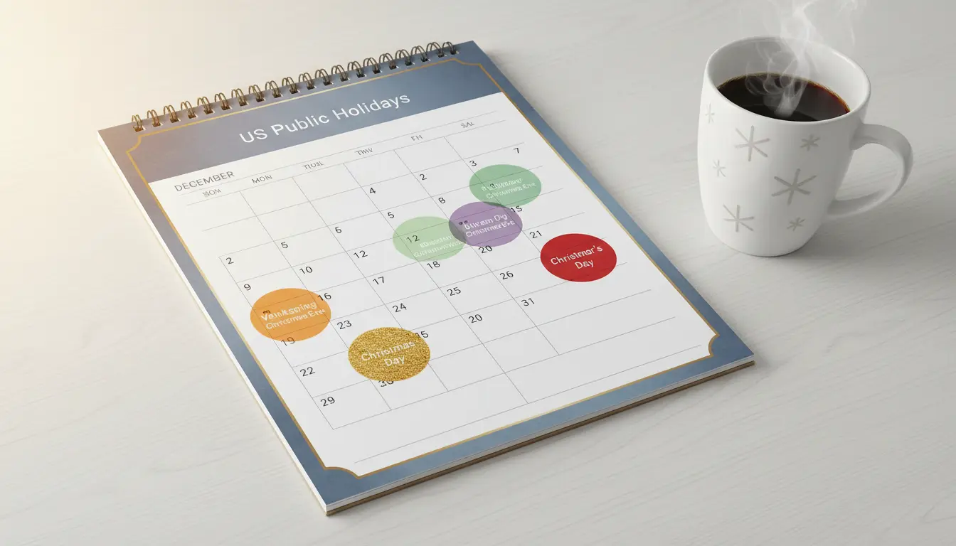 Printable calendar with holidays — no signup required